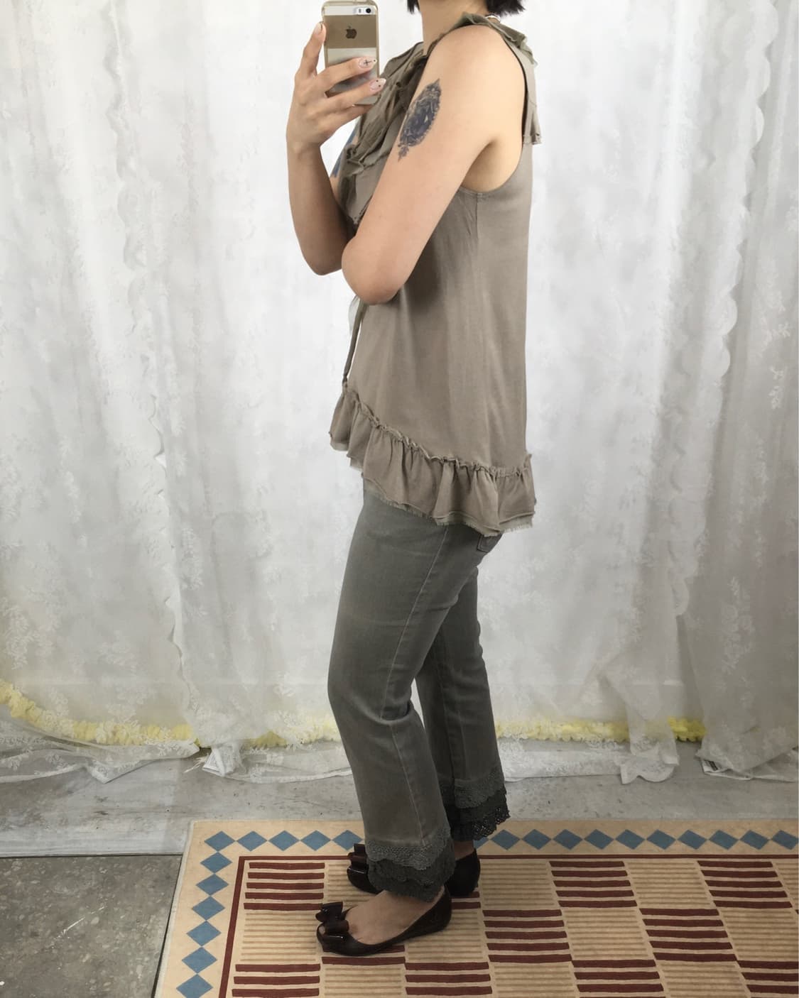 JPN grunge frill sleeveless top 상품이미지4