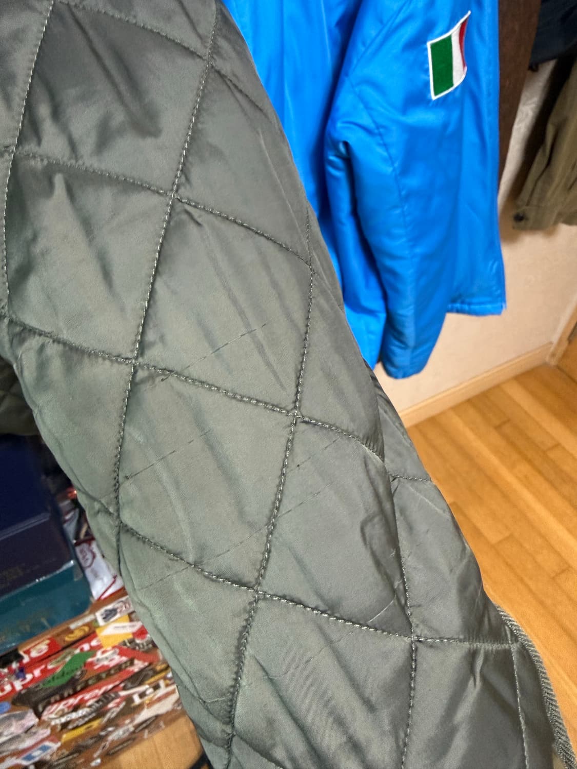 M 폴로 랄프로렌 퀼팅자켓 올리브 카키 상품이미지8