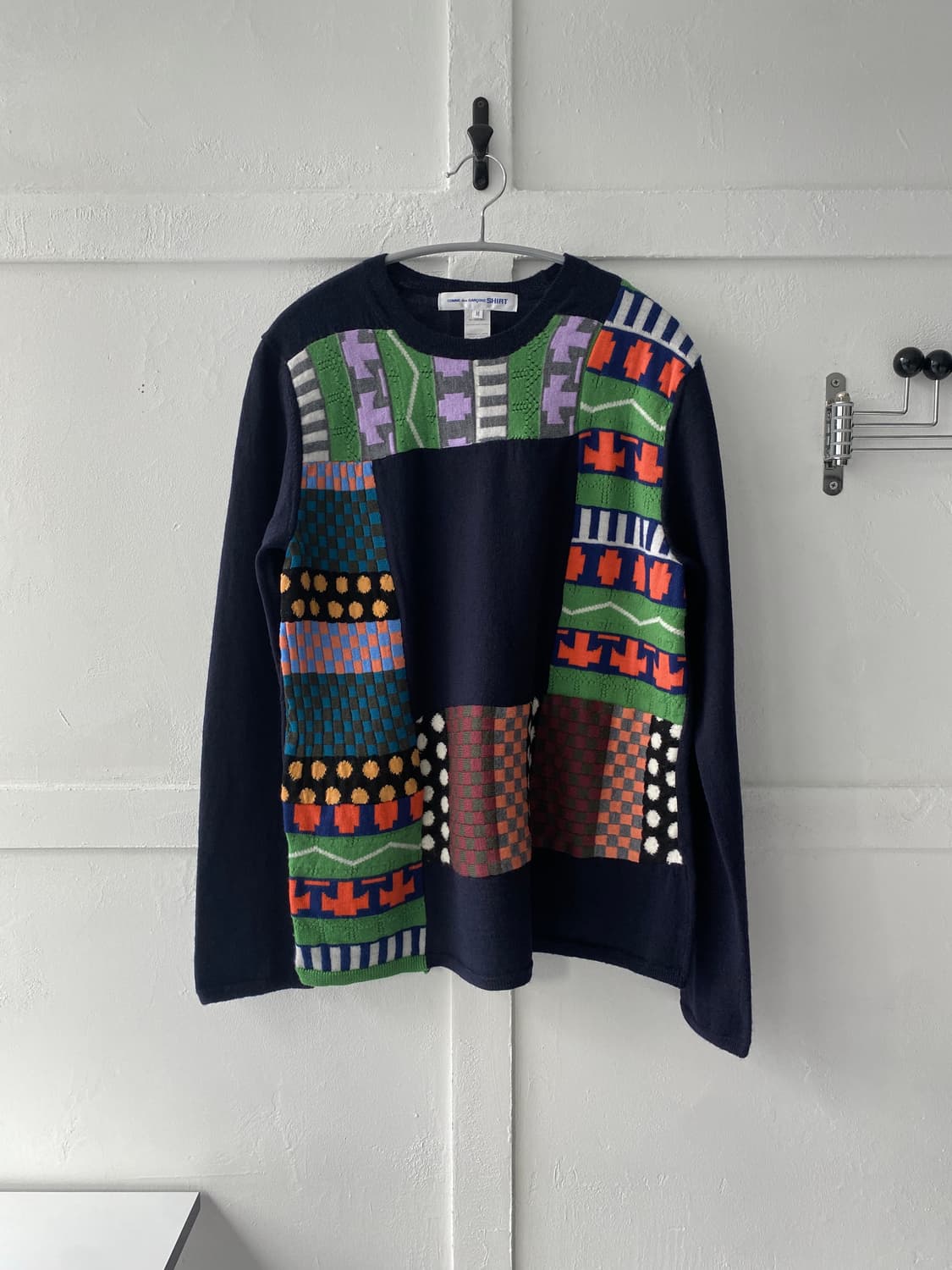 [Comme des garcons SHIRT] 패치워크 니트 상품이미지3