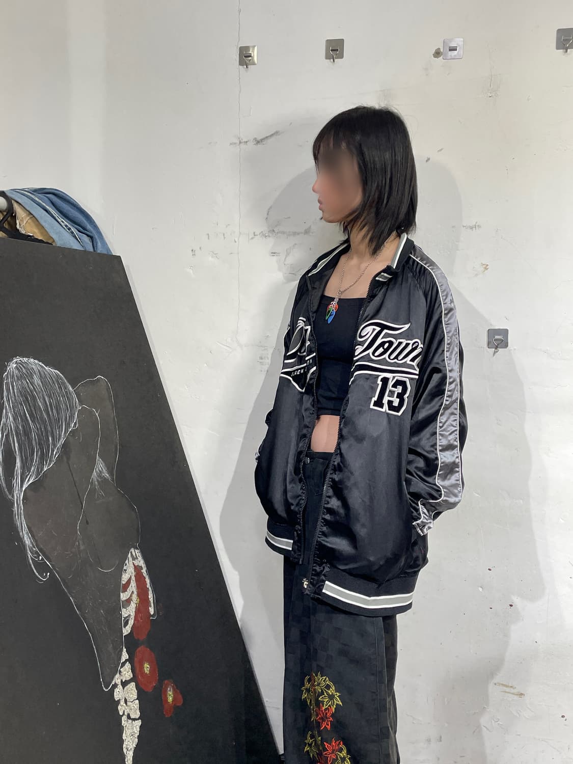 도그타운 블랙 드래곤 올드스쿨 스케이트 빅로고 바시티 자켓 트랙자켓 XL 상품이미지3