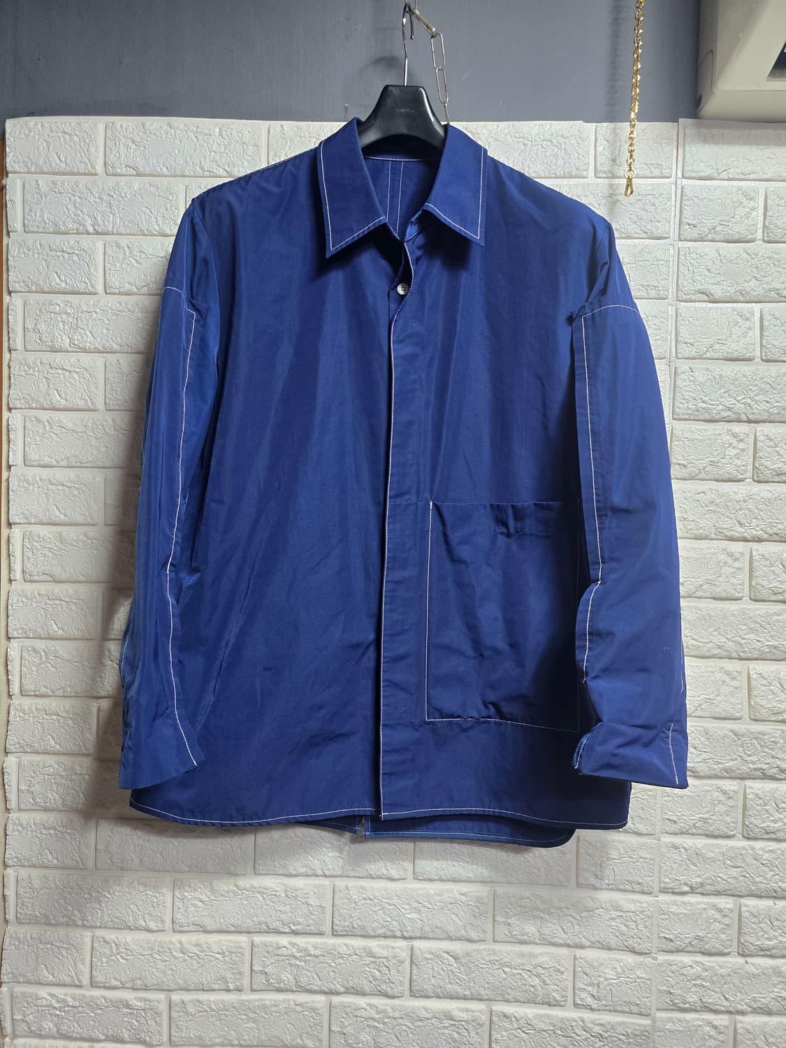 시스템옴므 파리컬렉션 백인버티드 망토셔츠 자켓 100.ss급 상품이미지1