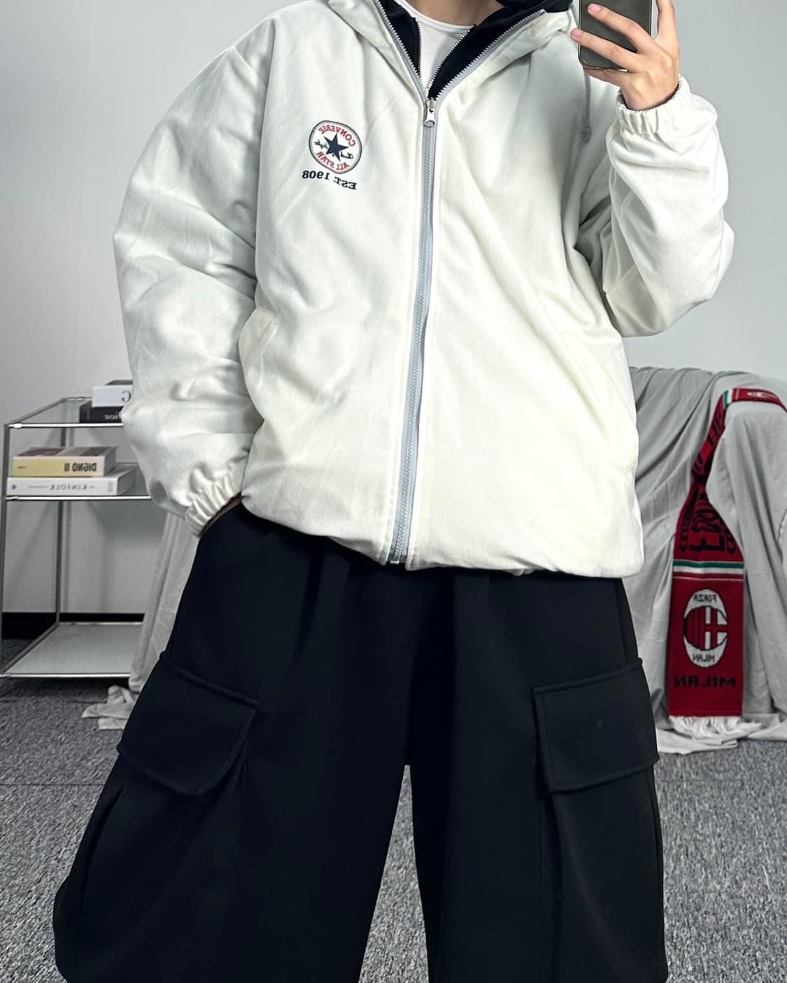 컨버스 올드스쿨 리버시블 집업 자켓 상품이미지5