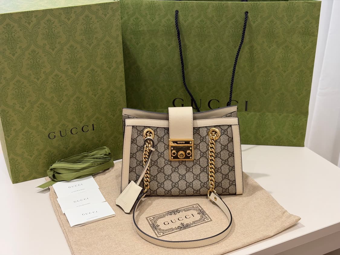 구찌 패들락 화이트 숄더백 스몰 상품이미지1