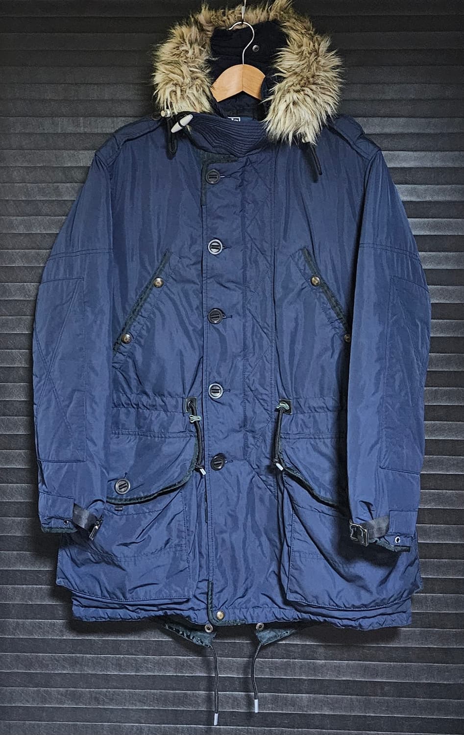 L 폴로 랄프로렌 n3b 다운 파카 진네이비 상품이미지1