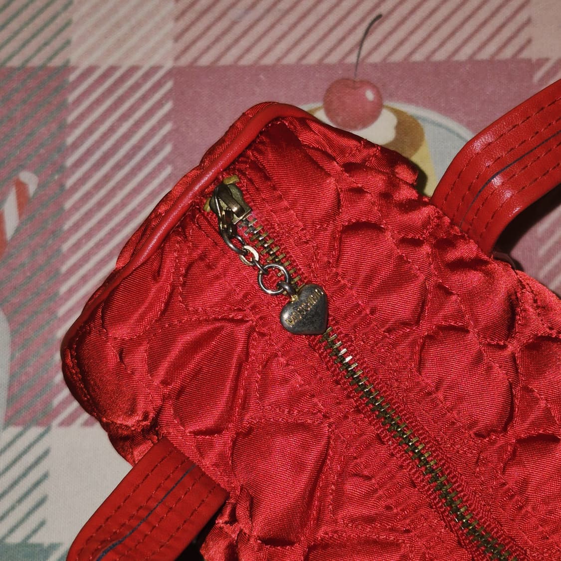 00s 러브 모스키노 하트 퀼팅 망치 미니백 상품이미지10