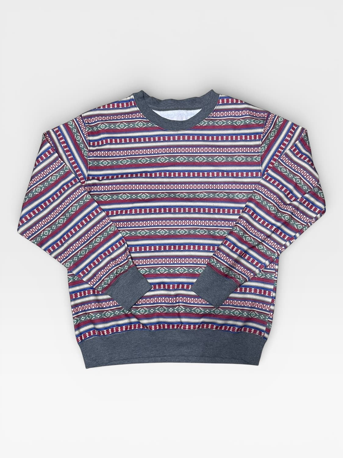 Vintage - 노르딕 패턴 스웨트셔츠 (여성 S-M 추천) 상품이미지1