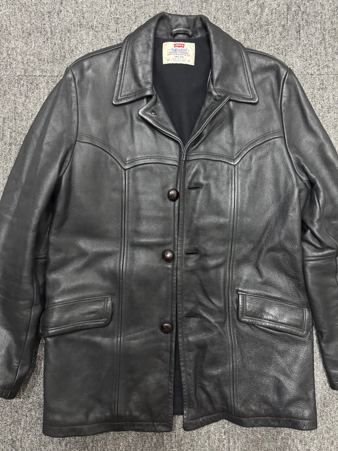 빈티지 리바이스 카우하이드 웨스턴 레더 카코트 XL 올드갭 더블알엘 상품이미지6