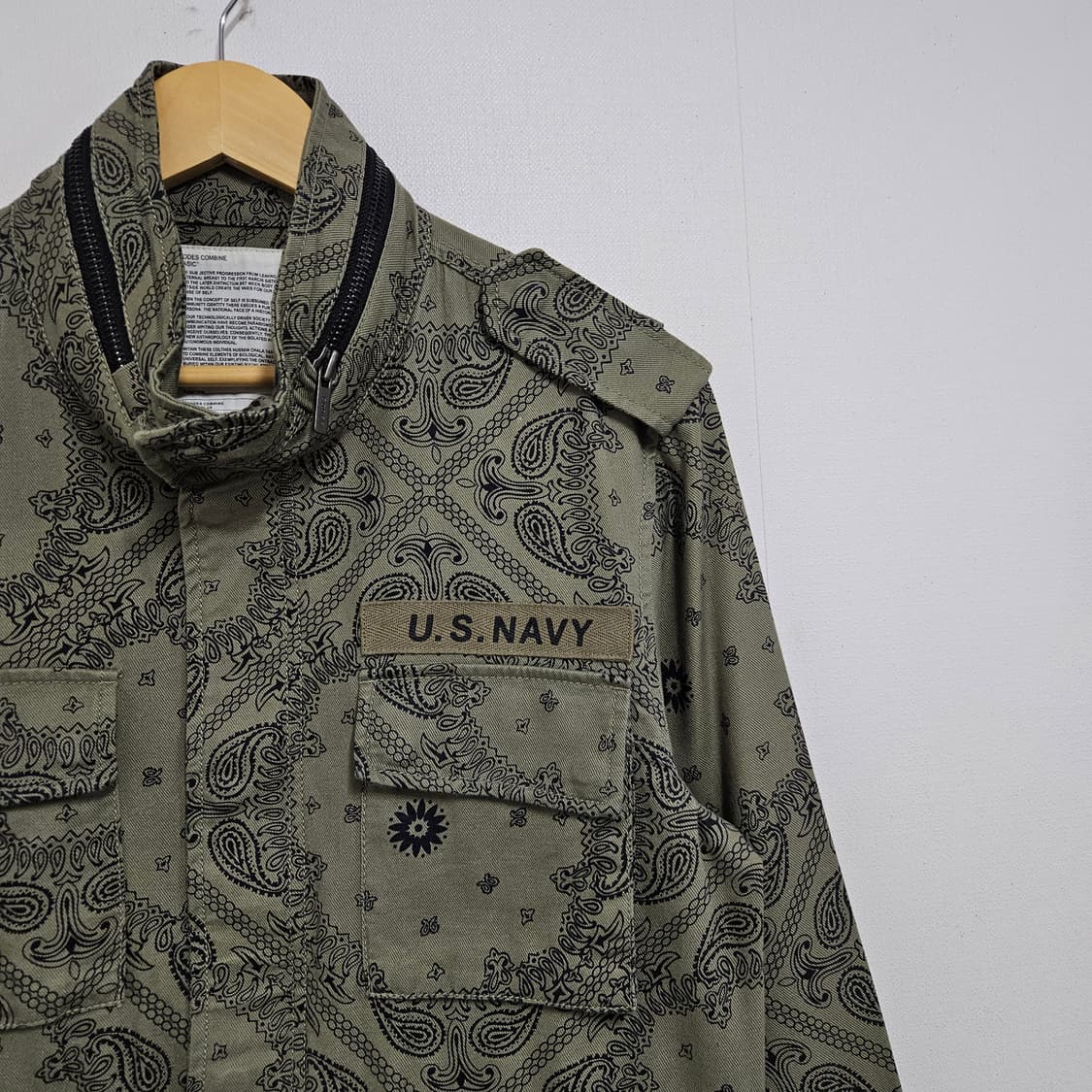 코데즈컴바인 페이즐리 패턴 필드자켓 95-100 상품이미지3