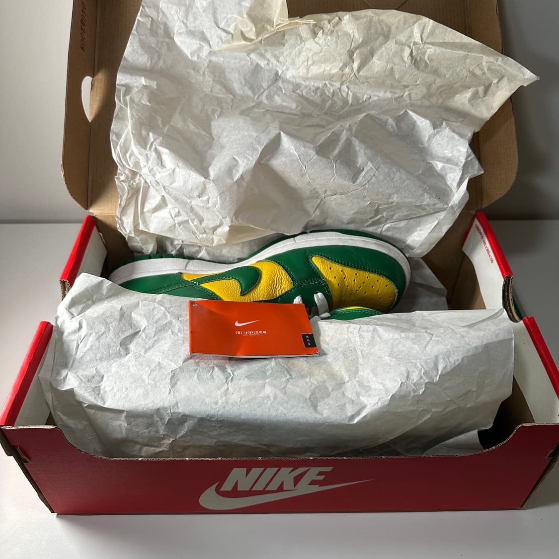 나이키 덩크 로우 브라질 중고 240 상품이미지8