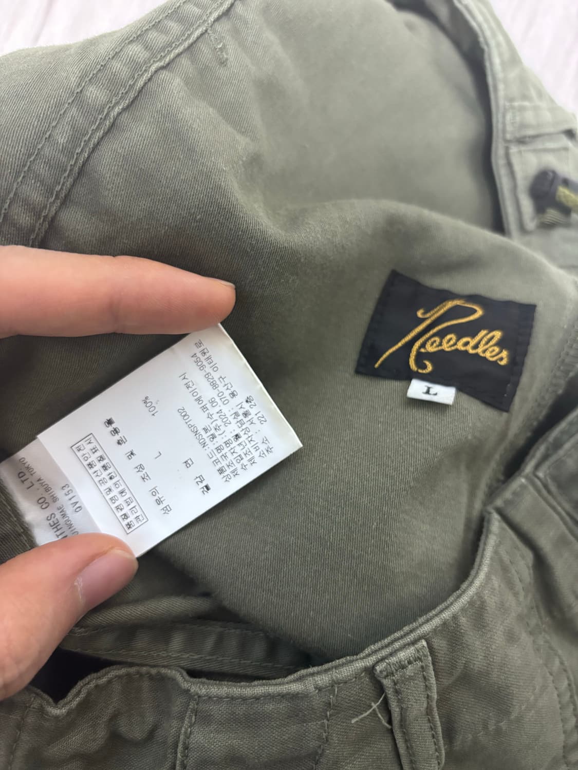 니들스 HD 퍼티그팬츠 올리브컬러 L 상품이미지2