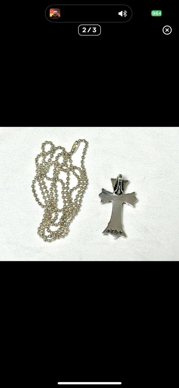 크롬하츠 더블 CH크로스 펜던트 및 정품체인 상품이미지3