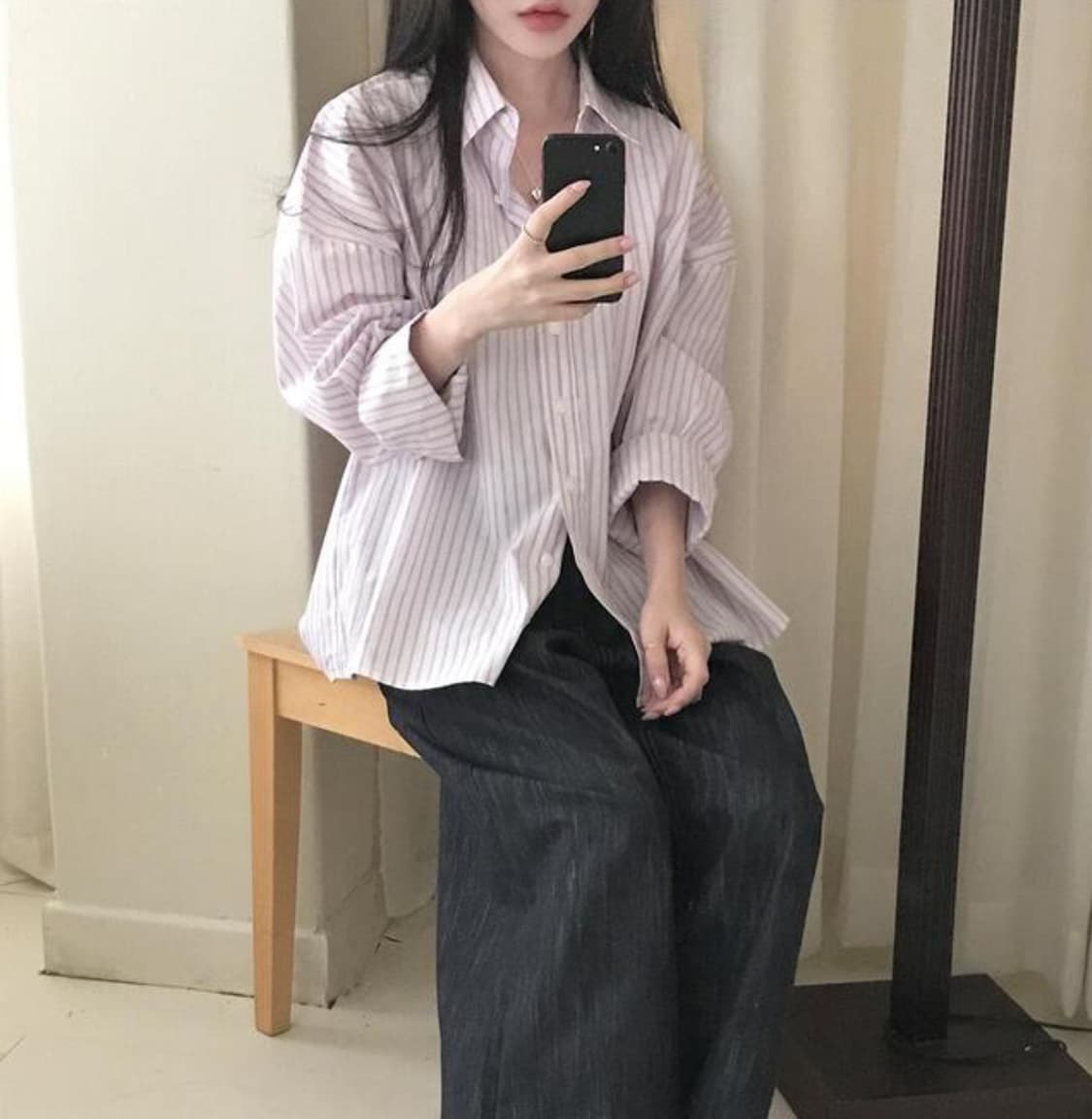 미니포에 피버 스트라이프 셔츠 상품이미지4