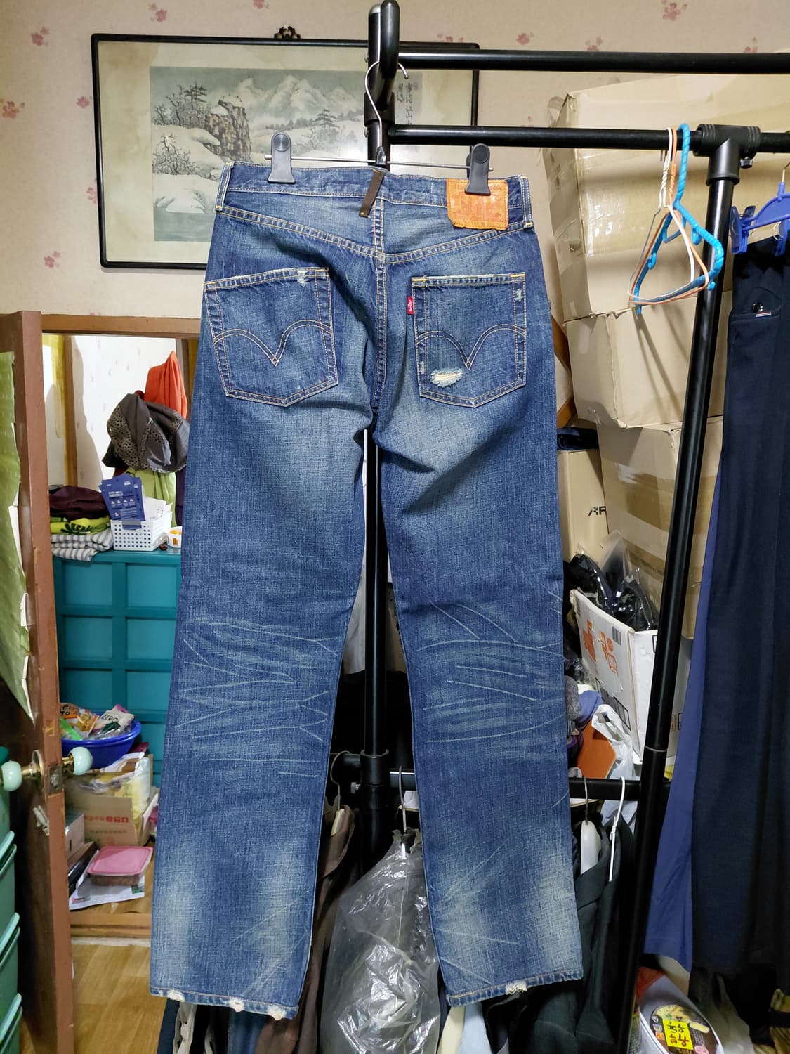 [리바이스501XX]2005년 한정판 스트레이트핏 데님 청바지 30사이즈 상품이미지2