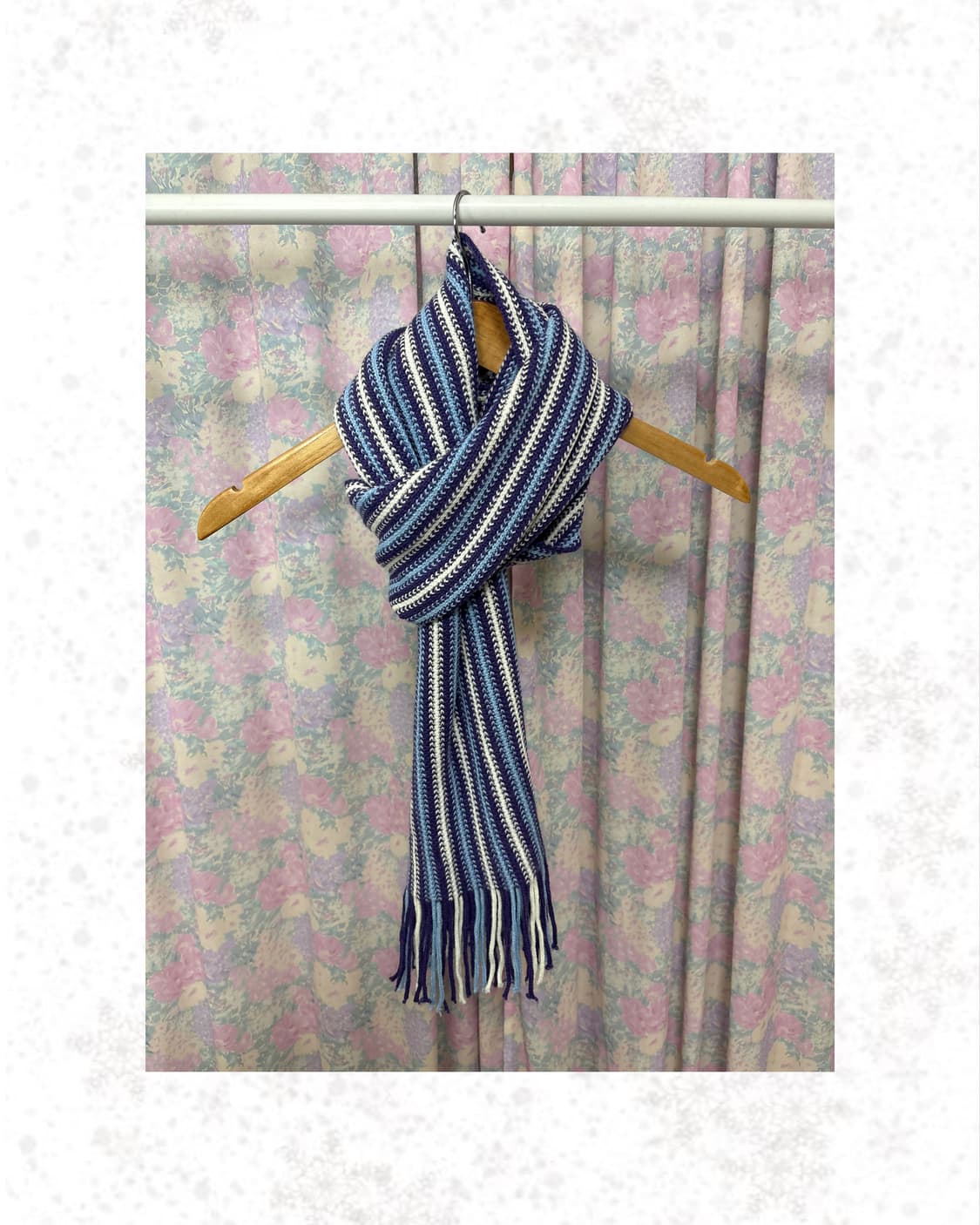 퍼플 스트라이프 머플러 상품이미지1