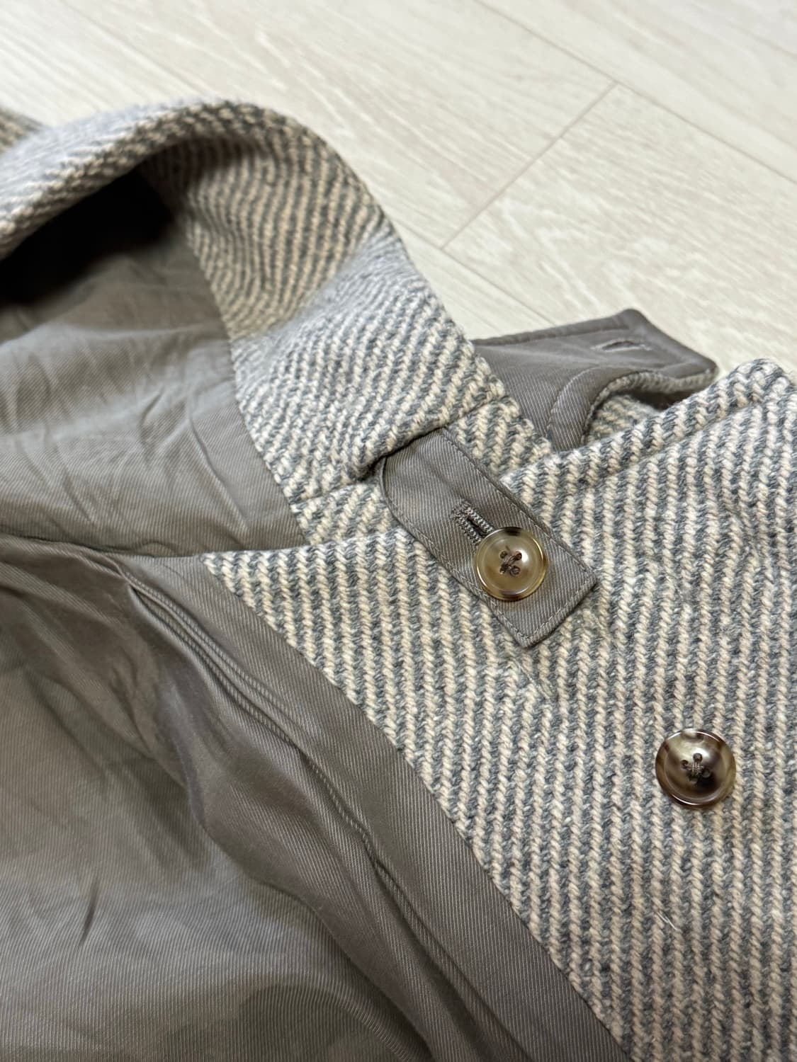 URU tokyo 우루도쿄 더플 코트 베이지그레이 2사이즈 상품이미지9