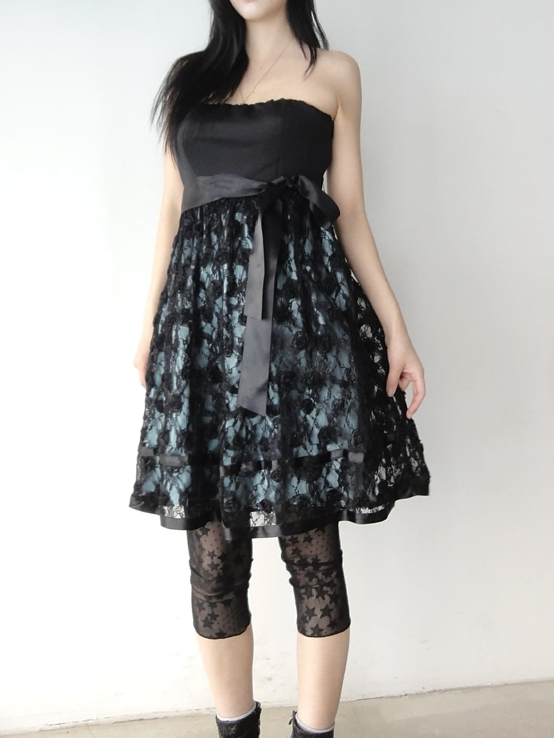 Rose garden ops & top / black 상품이미지6