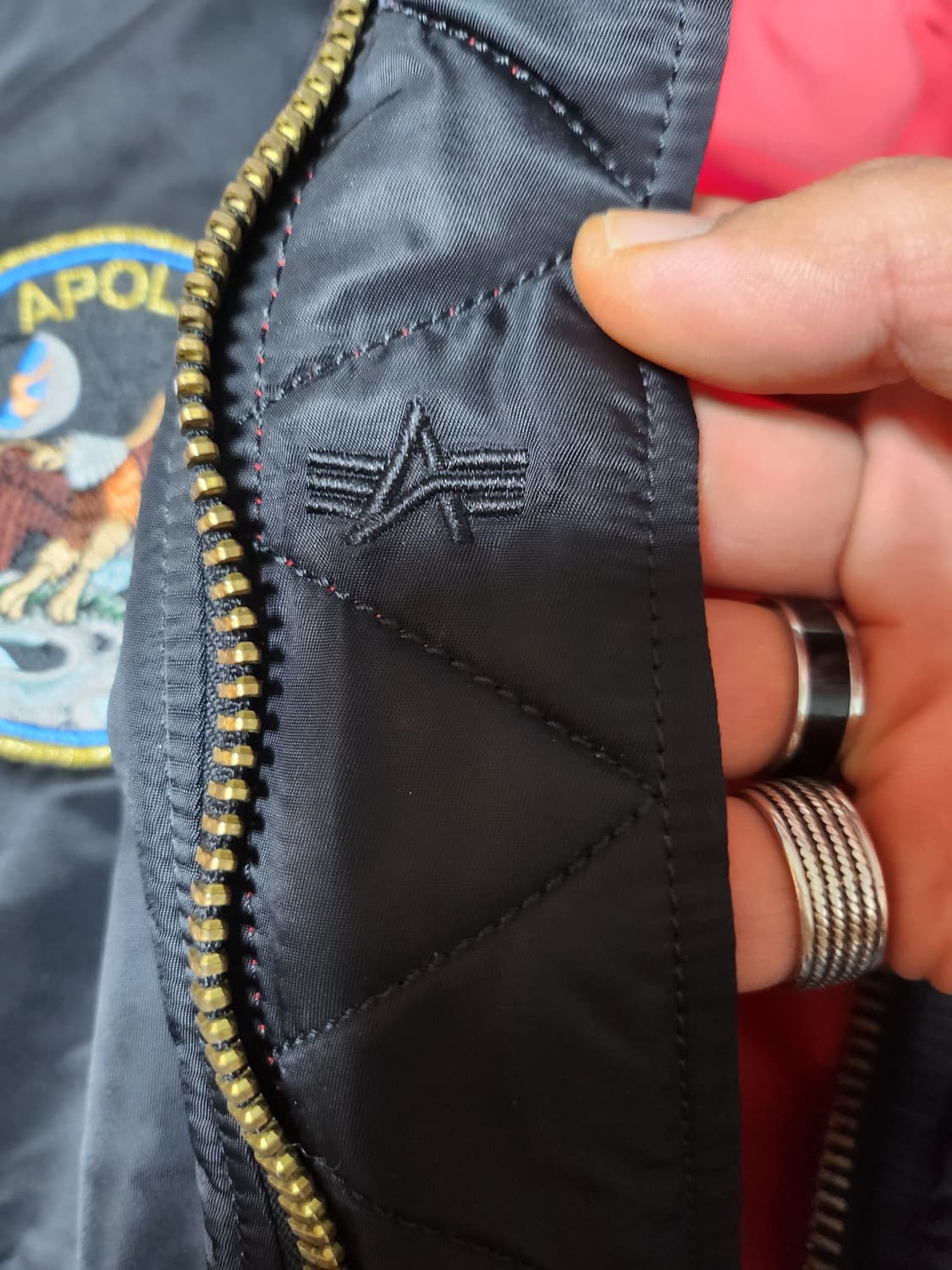 알파인더스트리 NASA MA-1 정품 항공점퍼 M사이즈 상품이미지8