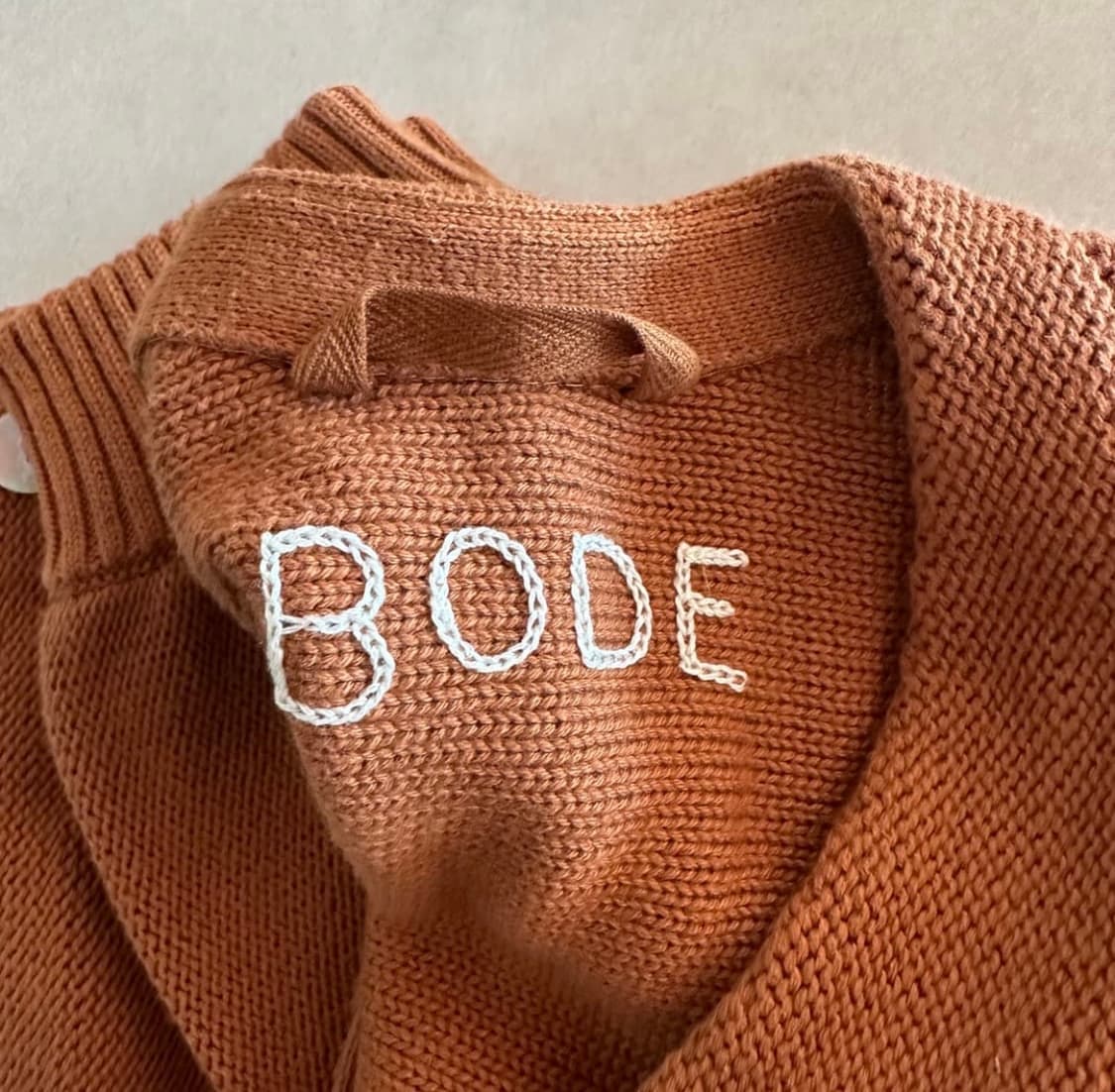 BODE 보디 브라운 더블 브레스티드 가디건 상품이미지2