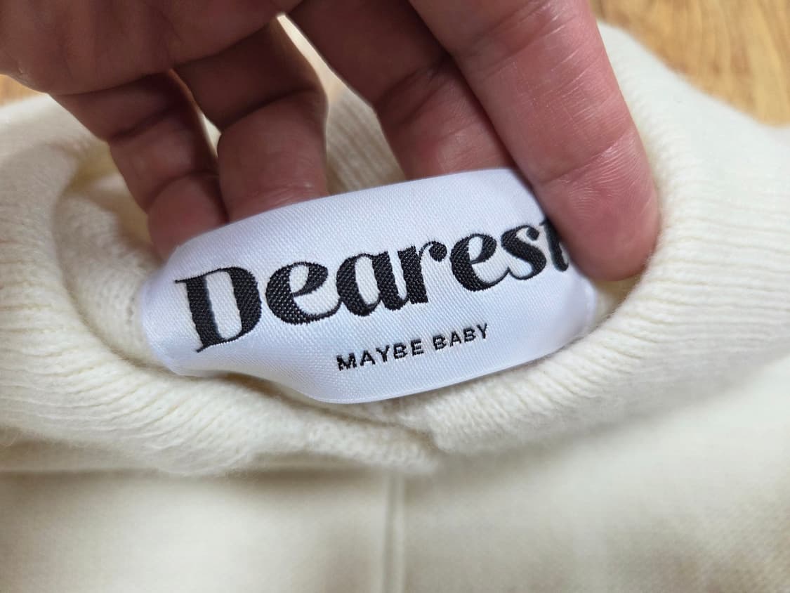 메이비베이비(MAYBEBABY) 디어리스트 아이보리 카라니트원피스 새상품 상품이미지5