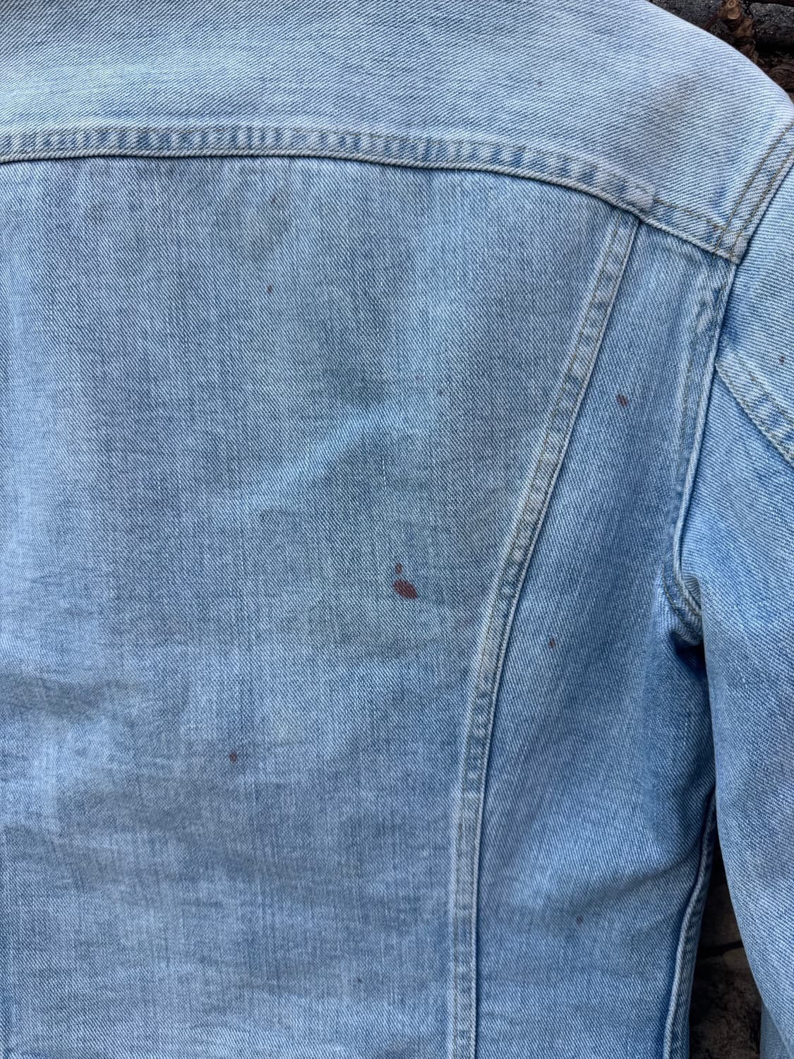 70s lee 빈티지 스톰라이더 하드페이딩 데님 웨스턴 자켓 상품이미지8