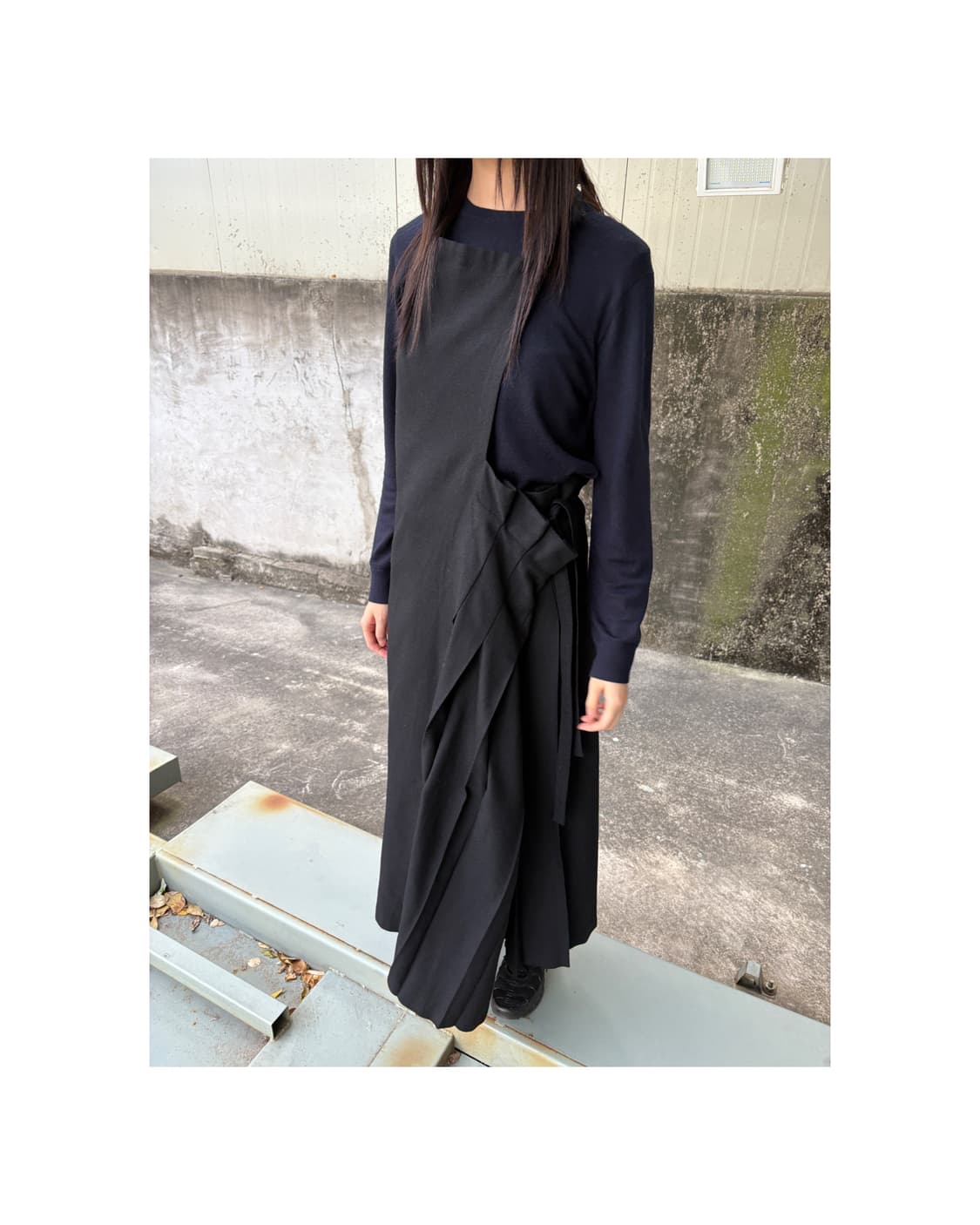 A/T 아츠로 타야마 비대칭 랩 원피스 상품이미지1