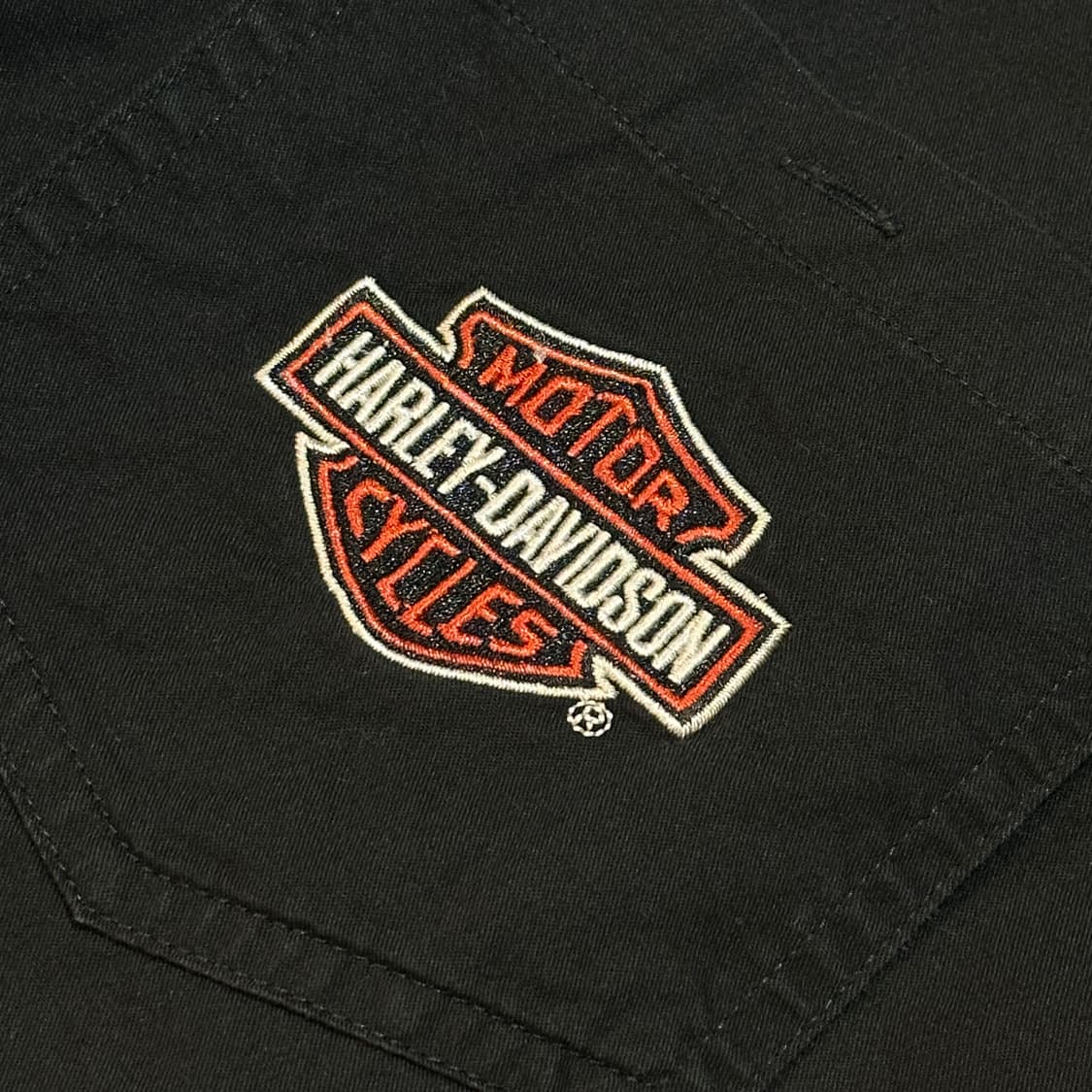 [HARLEY-DAVIDSON] 빅 로고 백 포인트 블랙 셔츠 상품이미지4