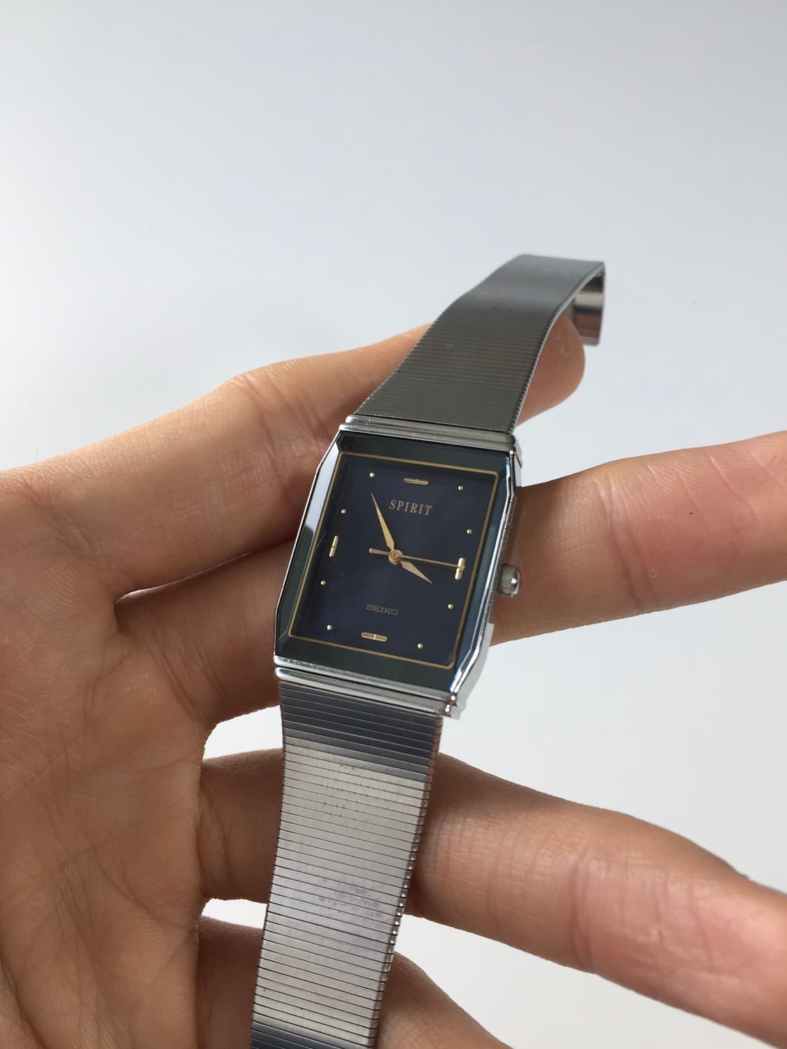 90s seiko sprit square navy dial 상품이미지3