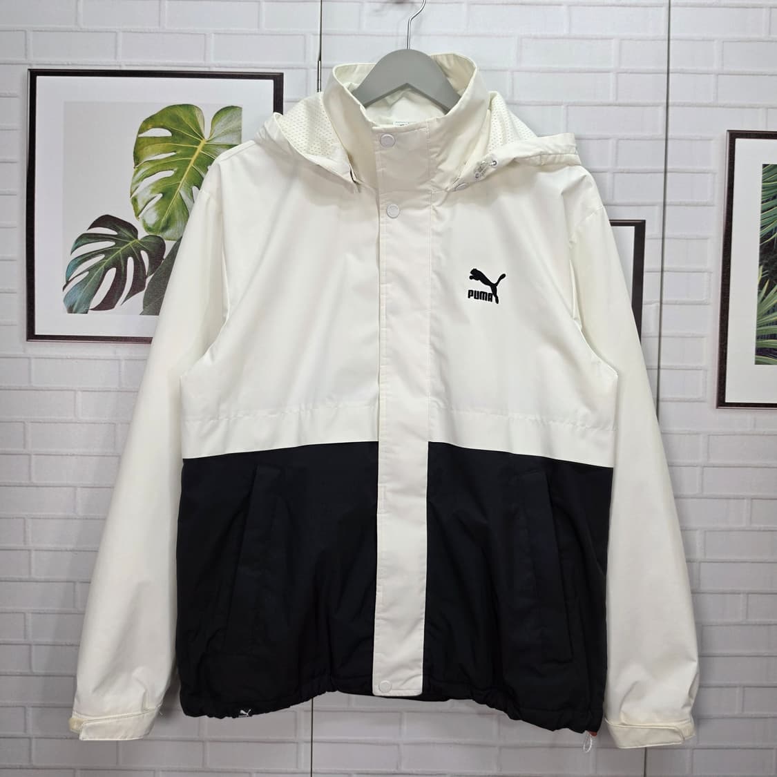 PUMA 푸마 우븐 후드 자켓 바람막이 점퍼 집업 S사이즈 상품이미지1