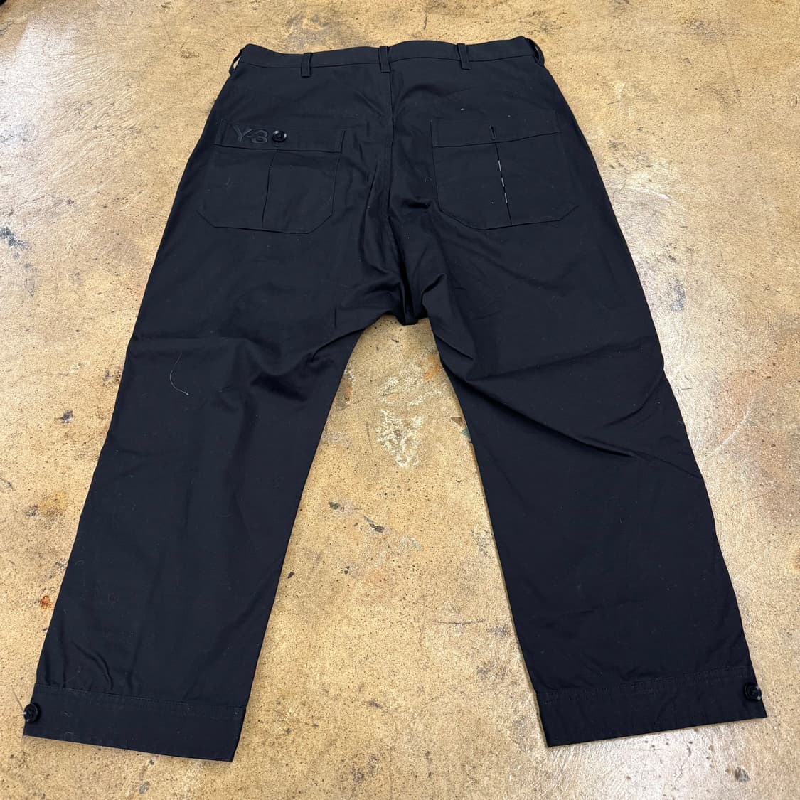 [정품/S] y-3 블랙 면바지 스티치 포인트 b16 상품이미지3