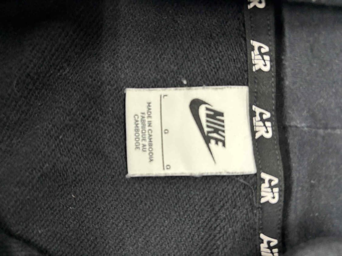 나이키 에어 블랙 스웻 걸즈 후드집업 희귀져지(L) 상품이미지4