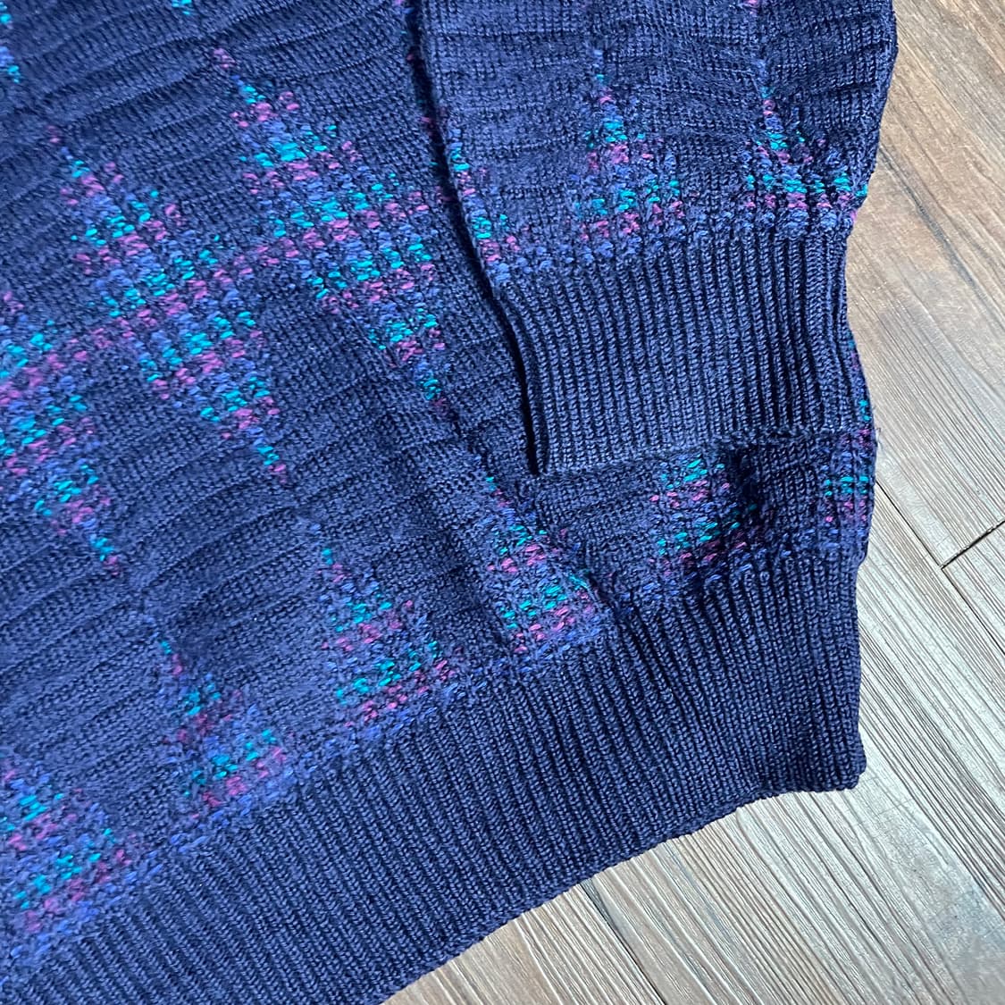 [JPN] 빈티지 아가일 울 니트 상품이미지3