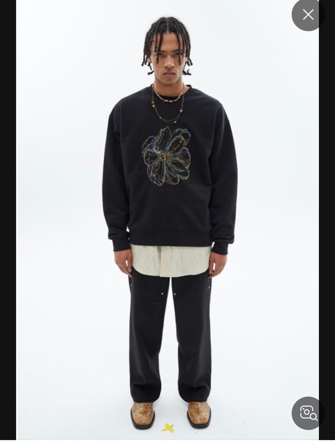 앤더슨벨 엠보더리 맨투맨 상품이미지2