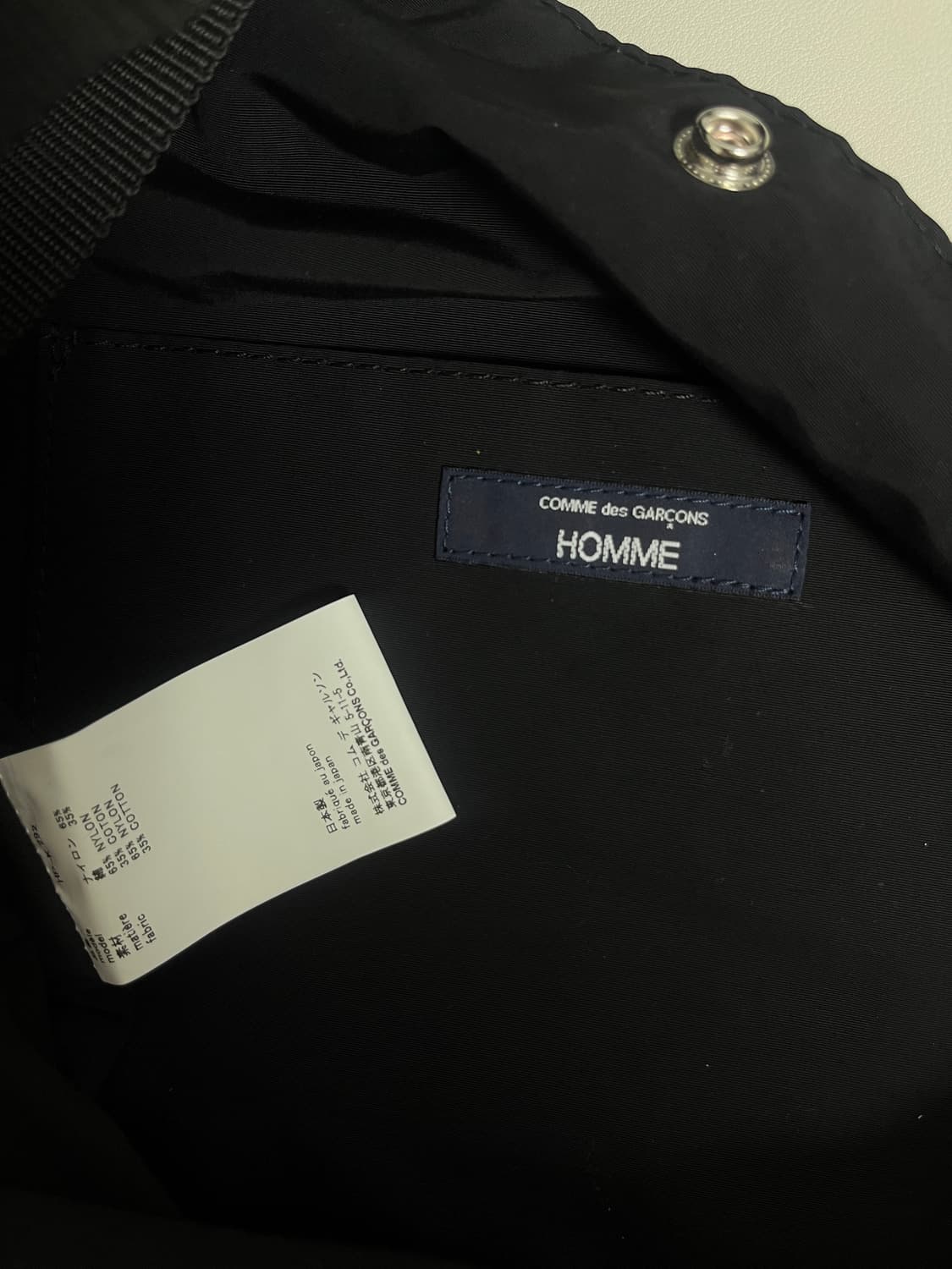 꼼데가르송 옴므 나일론 2way 토트백 상품이미지4