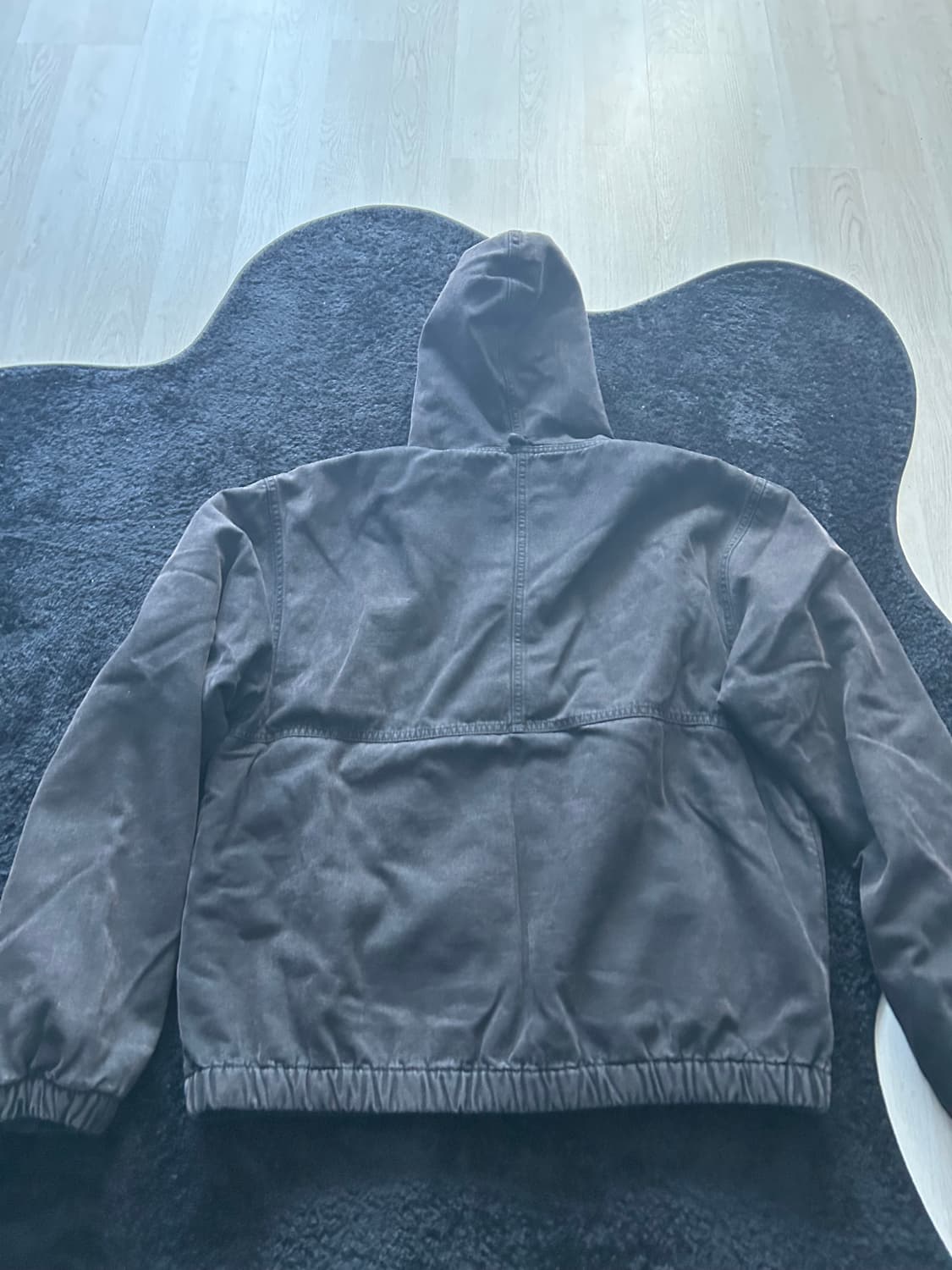 스투시 인슐레이티드 캔버스 워크 자켓 블랙 상품이미지3