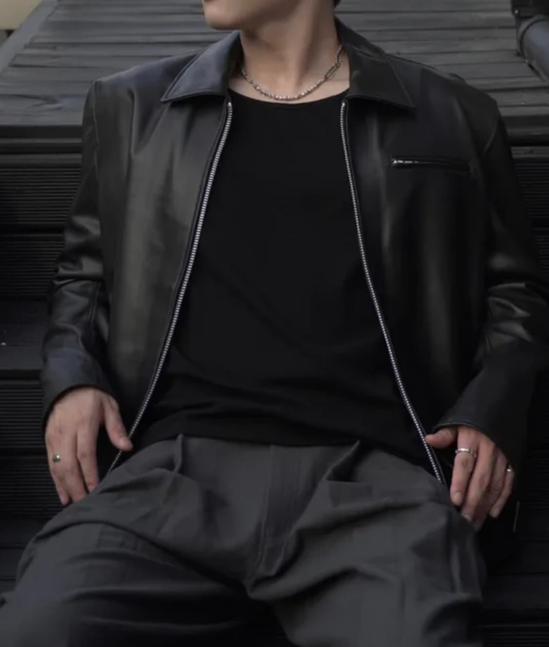 램스킨 싱글 자켓 상품이미지5