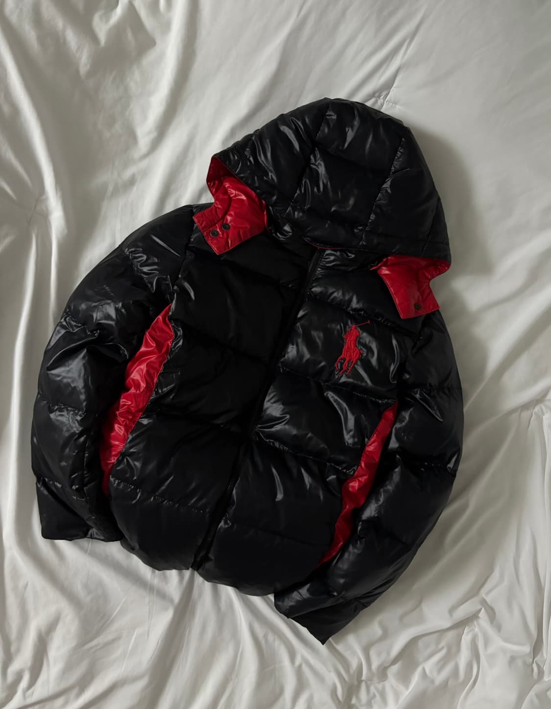 폴로 빅포니 유광 패딩 L 상품이미지2