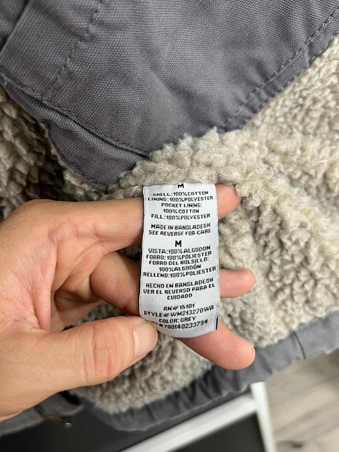 랭글러 워크웨어 오버핏 쉐르파 워크자켓 상품이미지4