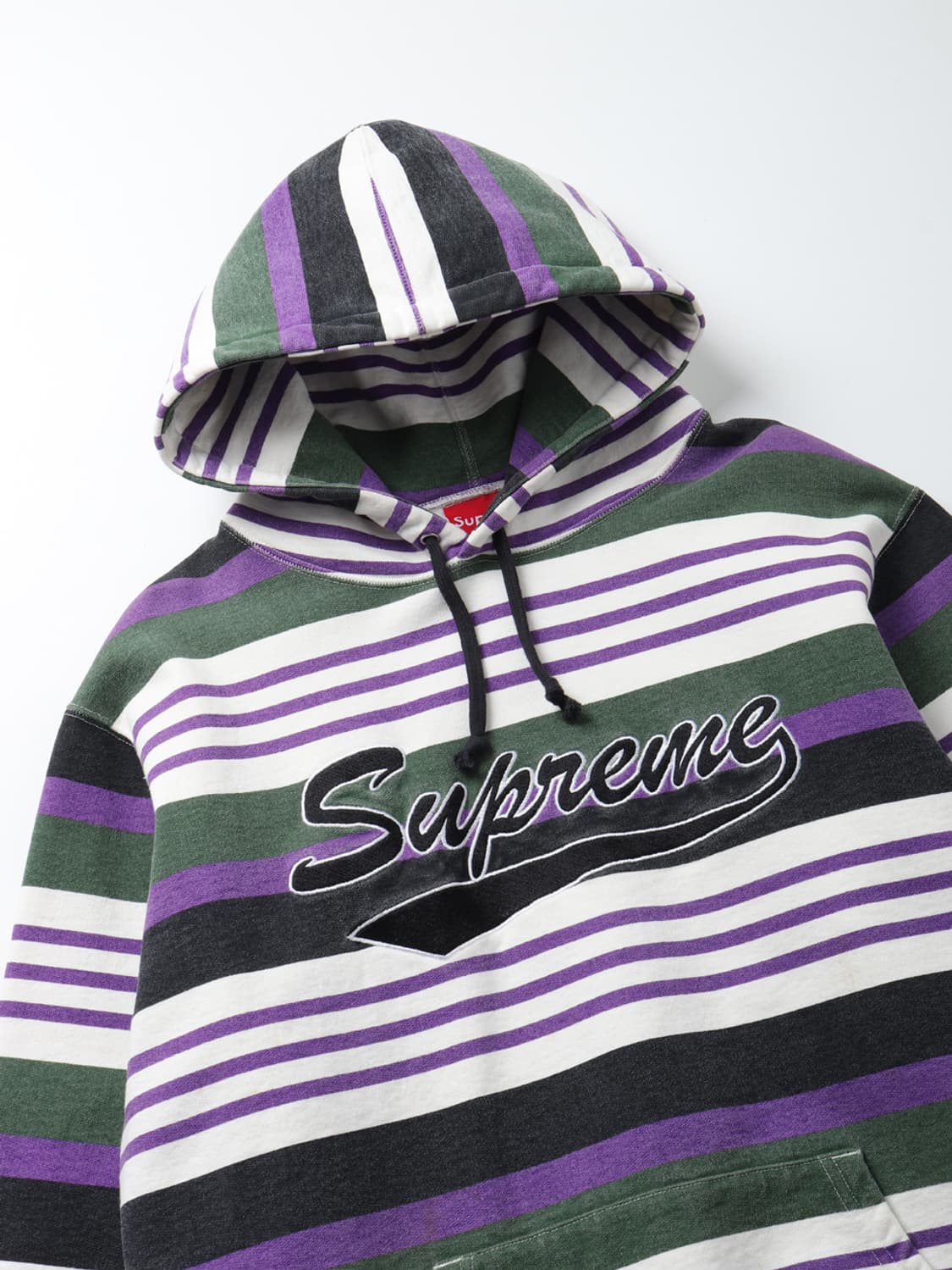 슈프림 Supreme Striped Hooded Sweatshirt 상품이미지3