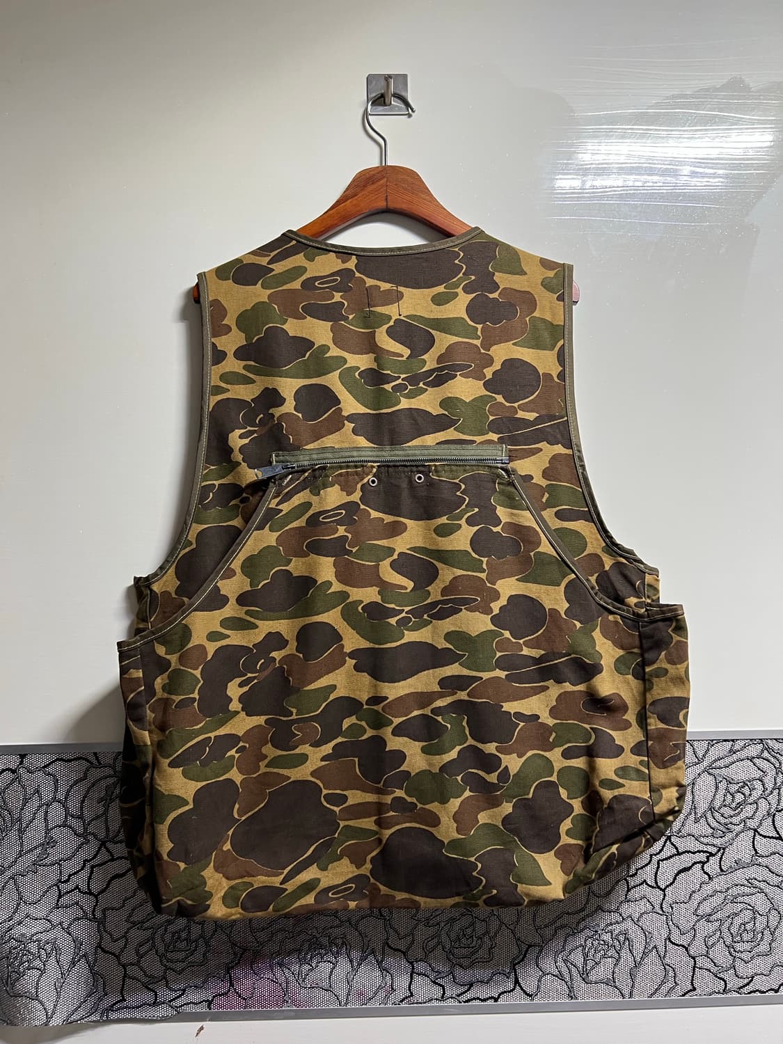 빈티지 80s 칼하트 덕 카모 퀼팅 베스트 상품이미지8