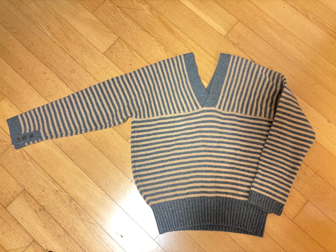 문달니트 Tar stripe knit in beige 상품이미지3