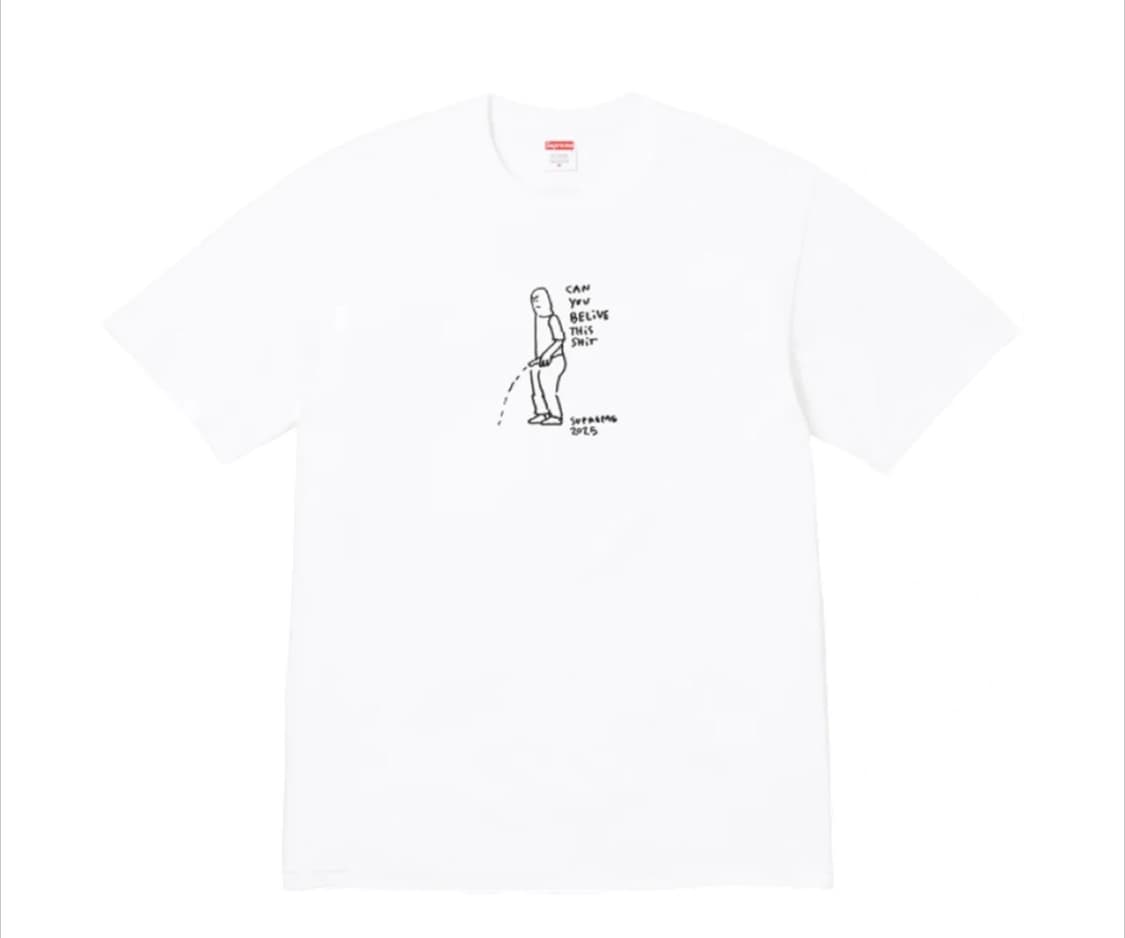 슈프림 pee 반팔 L 상품이미지1