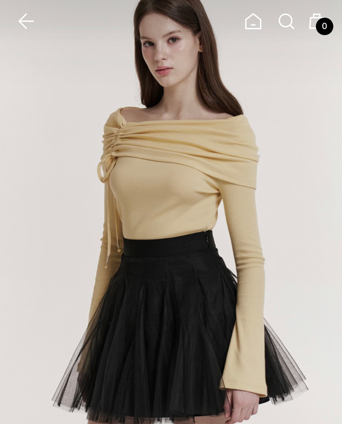 그레이스유 샤 미니스커트 블랙m 상품이미지2