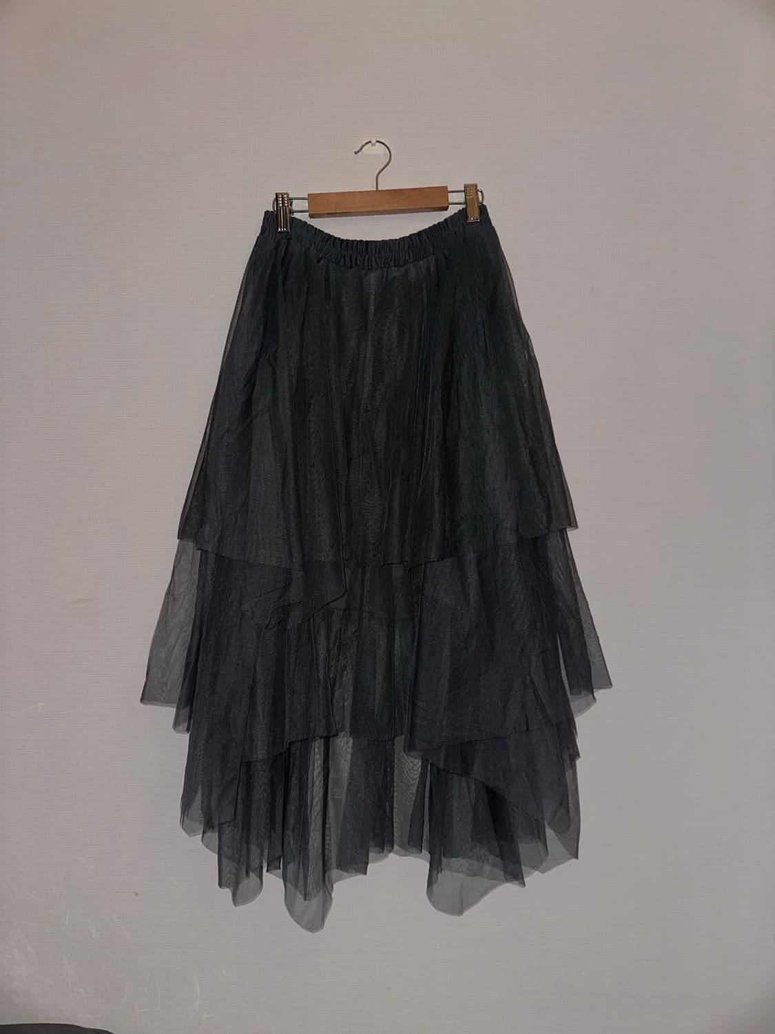 빈티지 차콜 롱 샤 스커트 상품이미지2