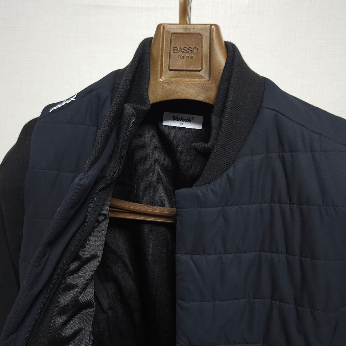 90 ) 볼빅 여성 골프 방풍 니트 패딩 조끼 상품이미지3