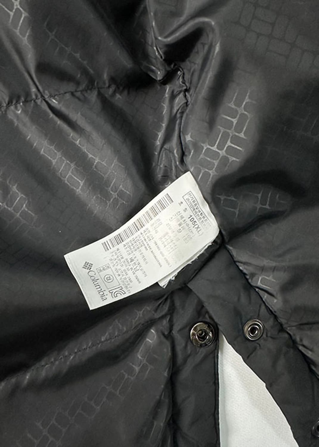 [XL] 컬럼비아 블랙 하프 다운 패딩 상품이미지7