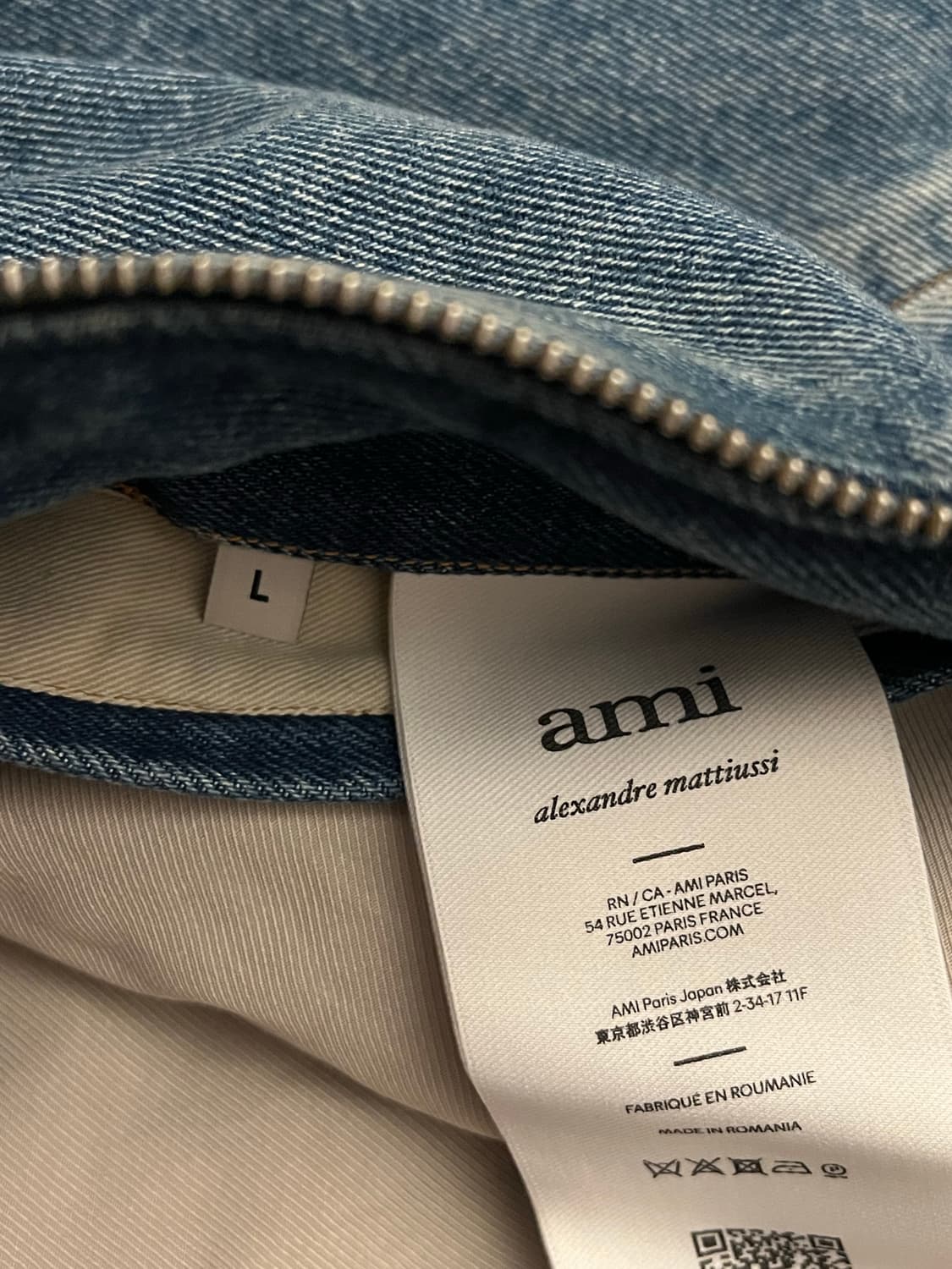 아미 데님 봄버 자켓 L 상품이미지4