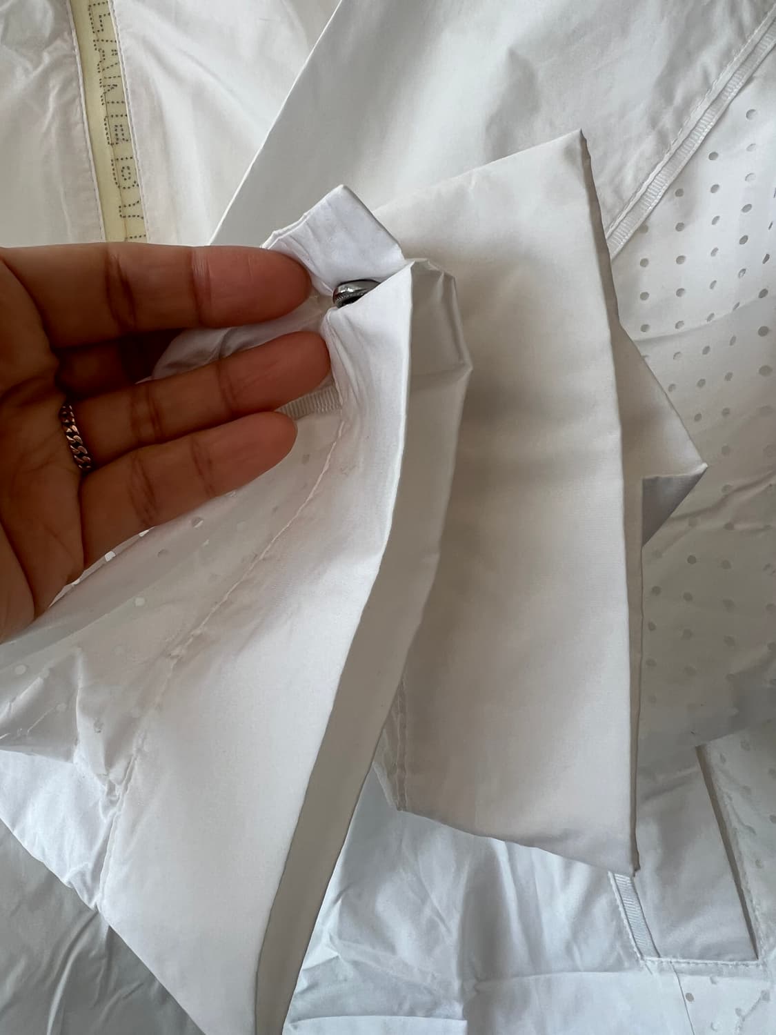 랭바이 LANG BY 여성 화이트 바람막이점퍼 집업점퍼 상품이미지4