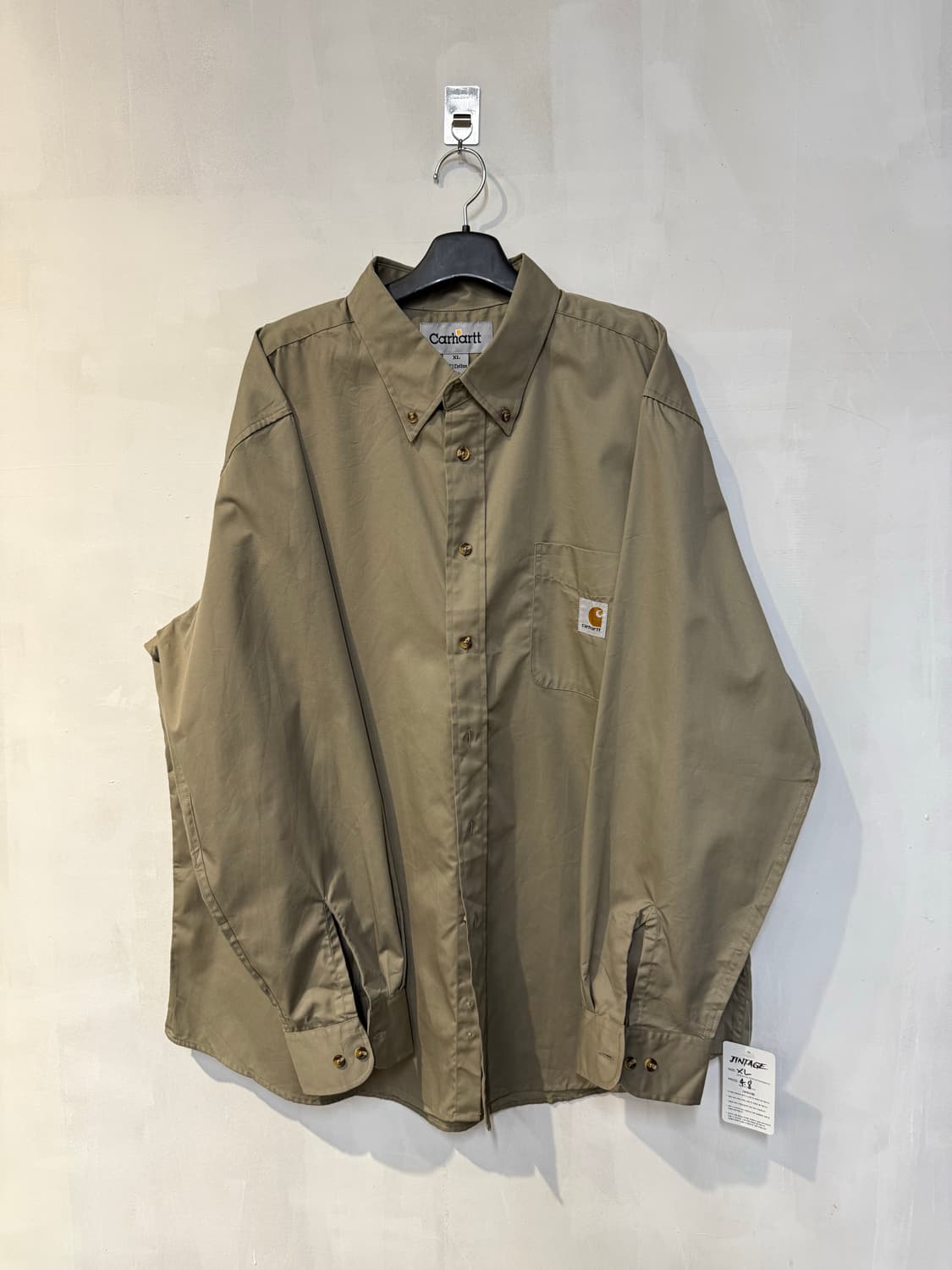 칼하트 베이지 긴팔셔츠 상품이미지1