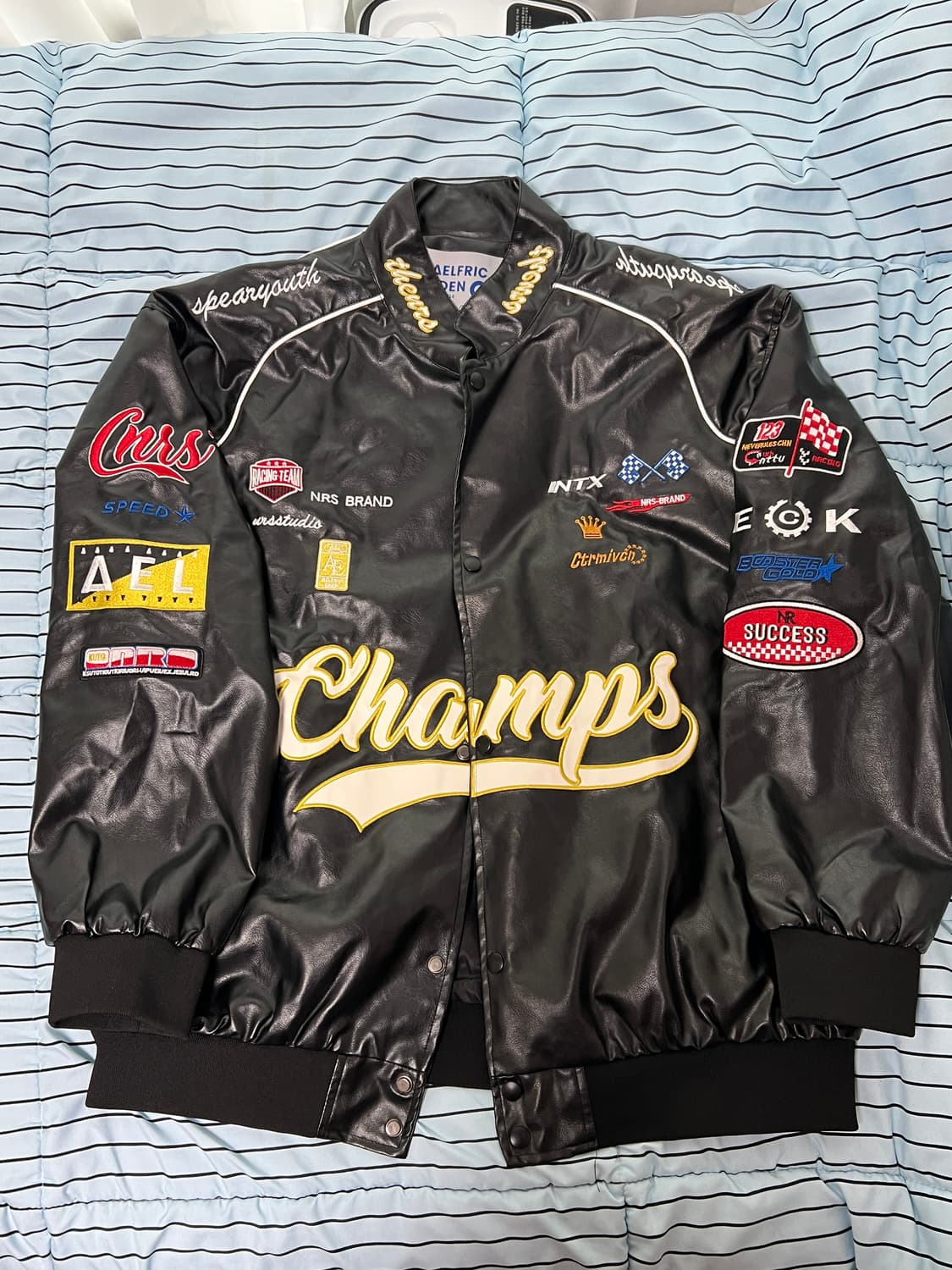 Aelfric Eden 레이싱 가죽 자켓 상품이미지1