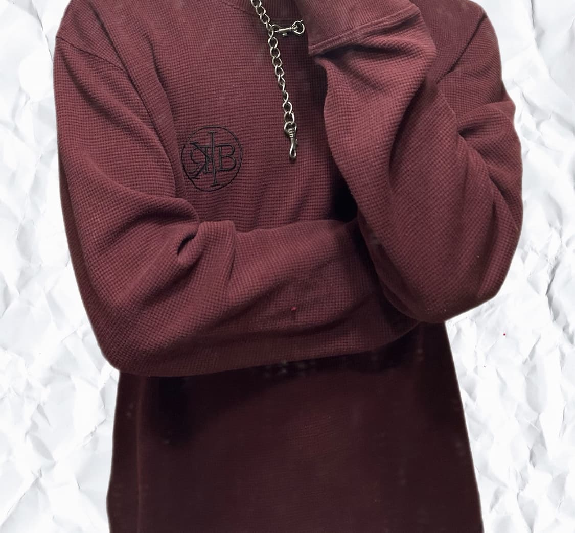 !!빈티지 버커루 버건디 니트!! 상품이미지1